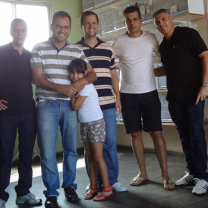 Visita dos amigos darcio botelho e Idalécio Rosa